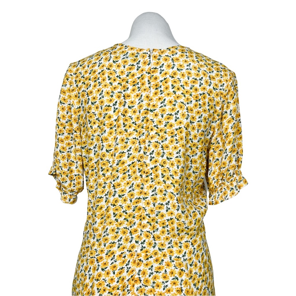 Faithfull The Brand Ari Midi Dress Marguerite Floral Print Women’s Large Size 8 - Picture 13 of 16